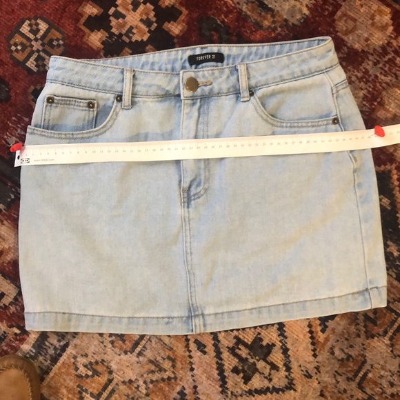 Forever 21 Pale jean skirt - Picture 4 of 5